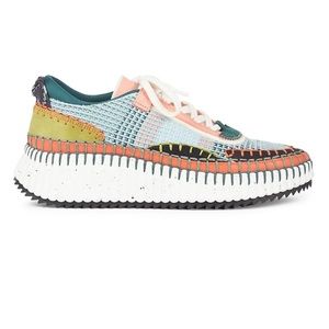 Chloe Nama Platform Sneakers size 39-Flower Green